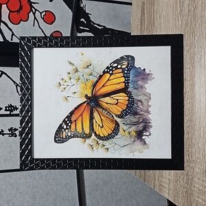 Monarch Butterfly Framed 8x10 Art‎ Print